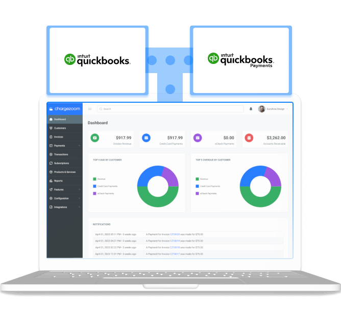 Integrate QuickBooks Payments to your invoicing for faster processing