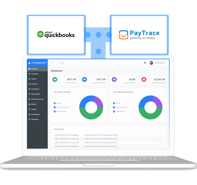 Integrate PayTrace payments to QuickBooks