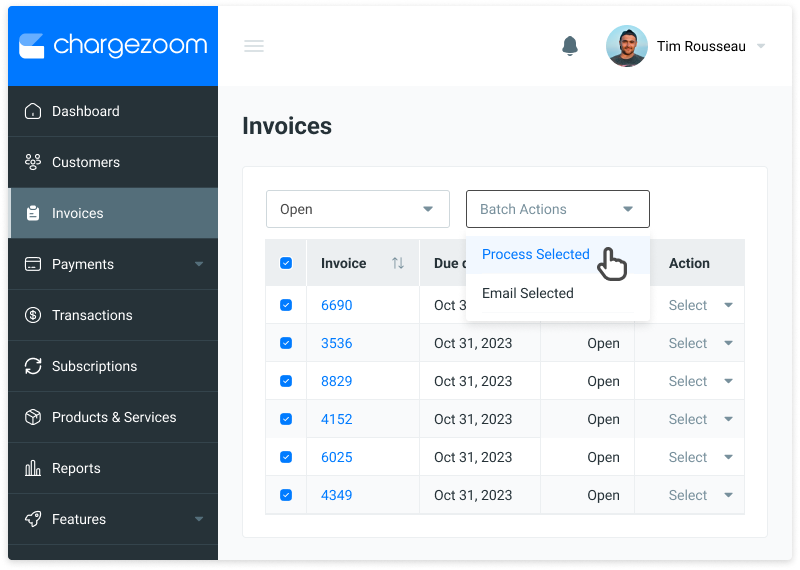 Chargezoom Batch Process