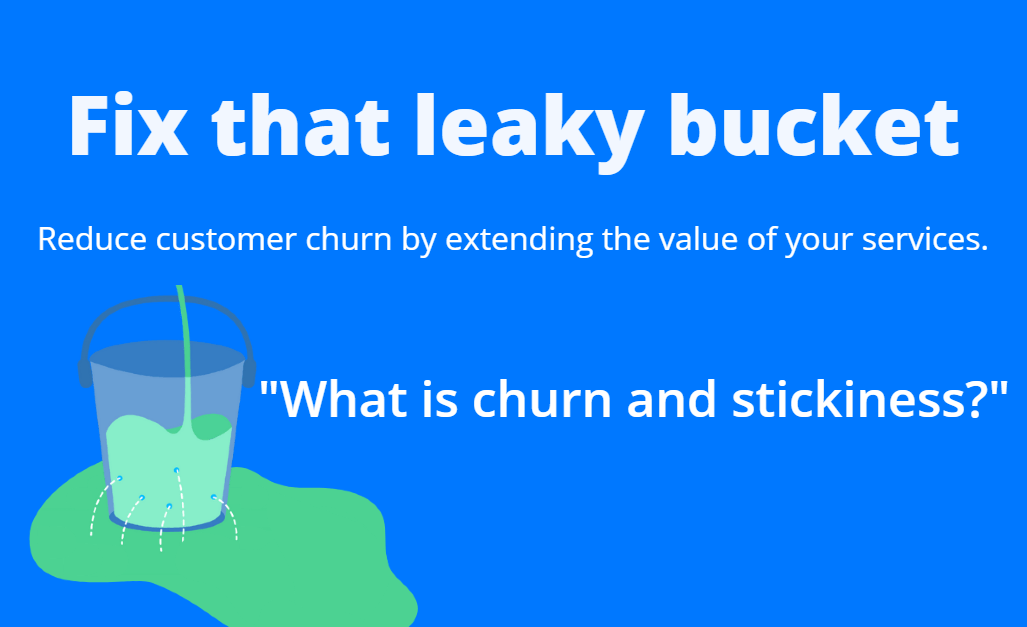 What is churn rate and stickiness?