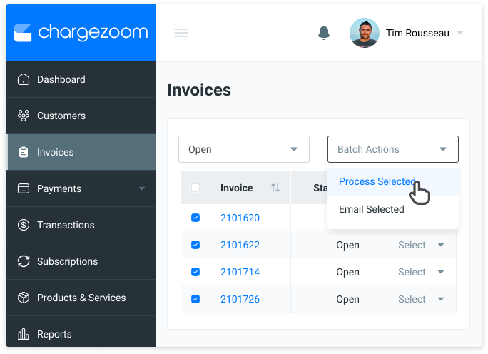 Invoice Batch Process Quickbooks Online